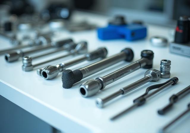 Bicycle mechanic precision tools on a clean workbench